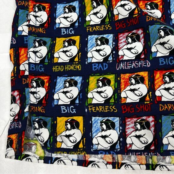 Big Dogs Fearless Big Shot Dogs Multicolor Short Sleeve Button Shirt Men Medium - Picture 6 of 7